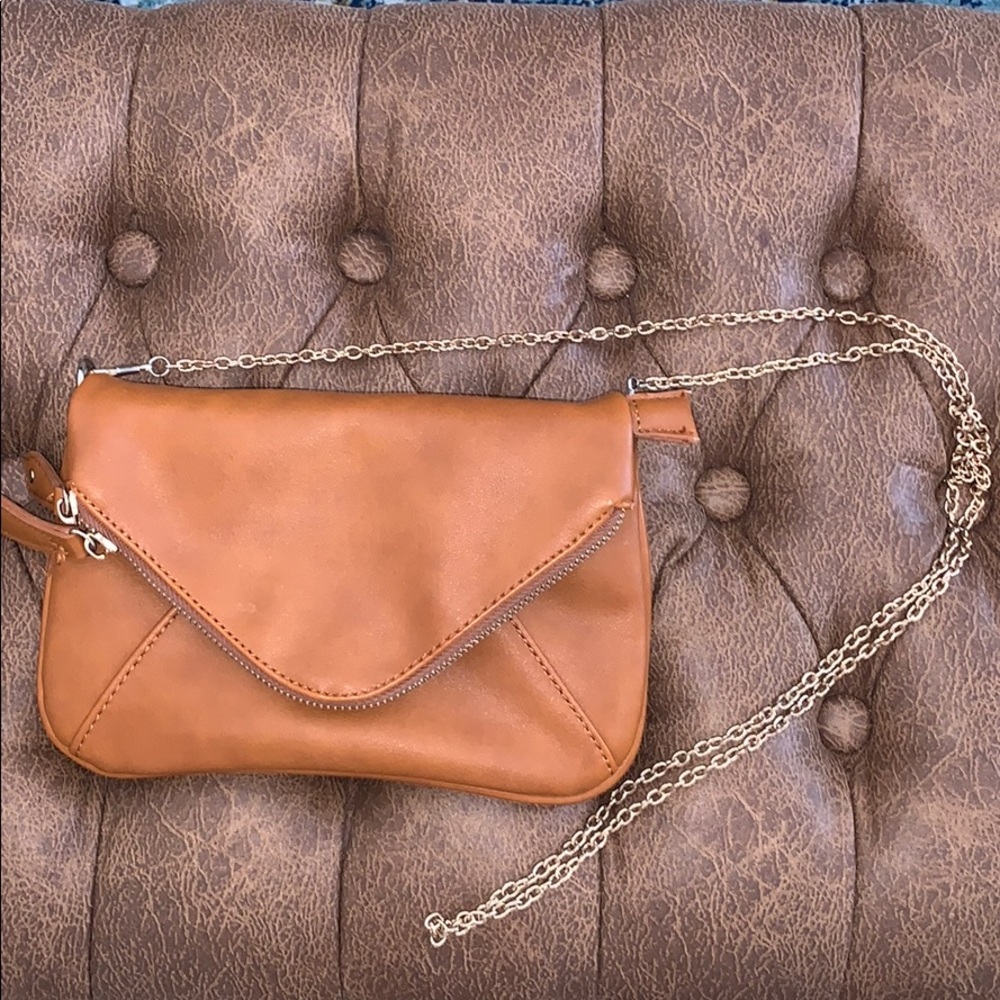 Street Level Cognac Cross Body/Clutch